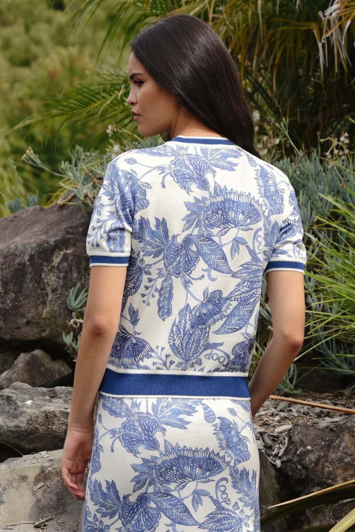 COOP | OUT OF THE BLUE TOP - BLUE & WHITE