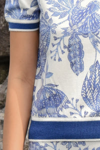 COOP | OUT OF THE BLUE TOP - BLUE & WHITE
