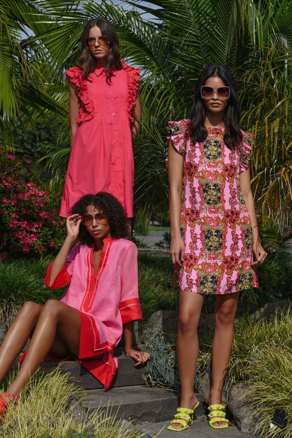 COOP | EDGE OF GLORY TUNIC - PINK & RED