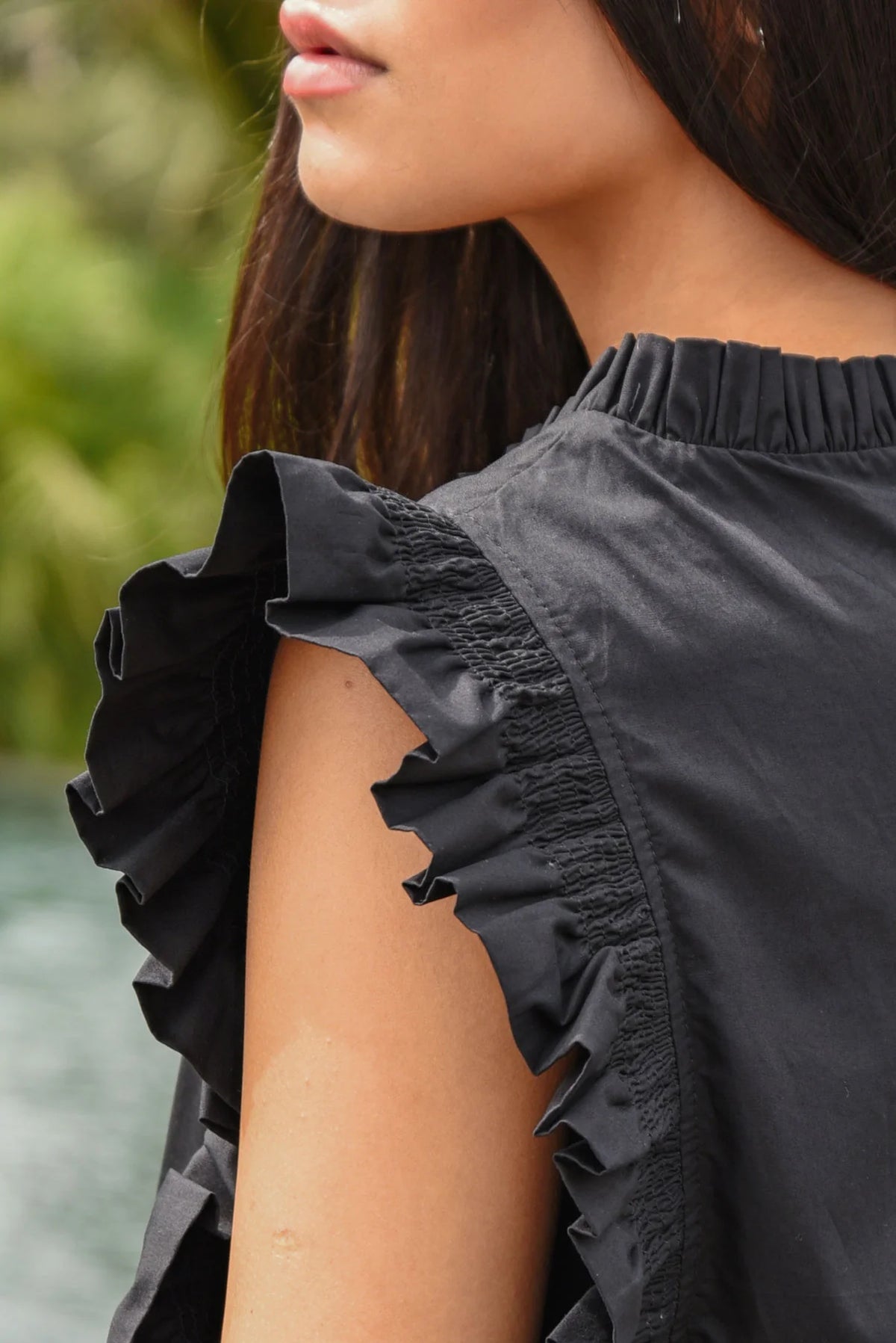 COOP | THREE-MENDOUS BLOOMS DRESS - BLACK & CREAM