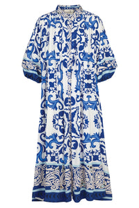 CURATE | NOW AND THEN DRESS - BLUE TILE