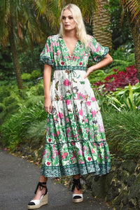 CURATE | THINGS I LOVE DRESS - FLORAL BORDER