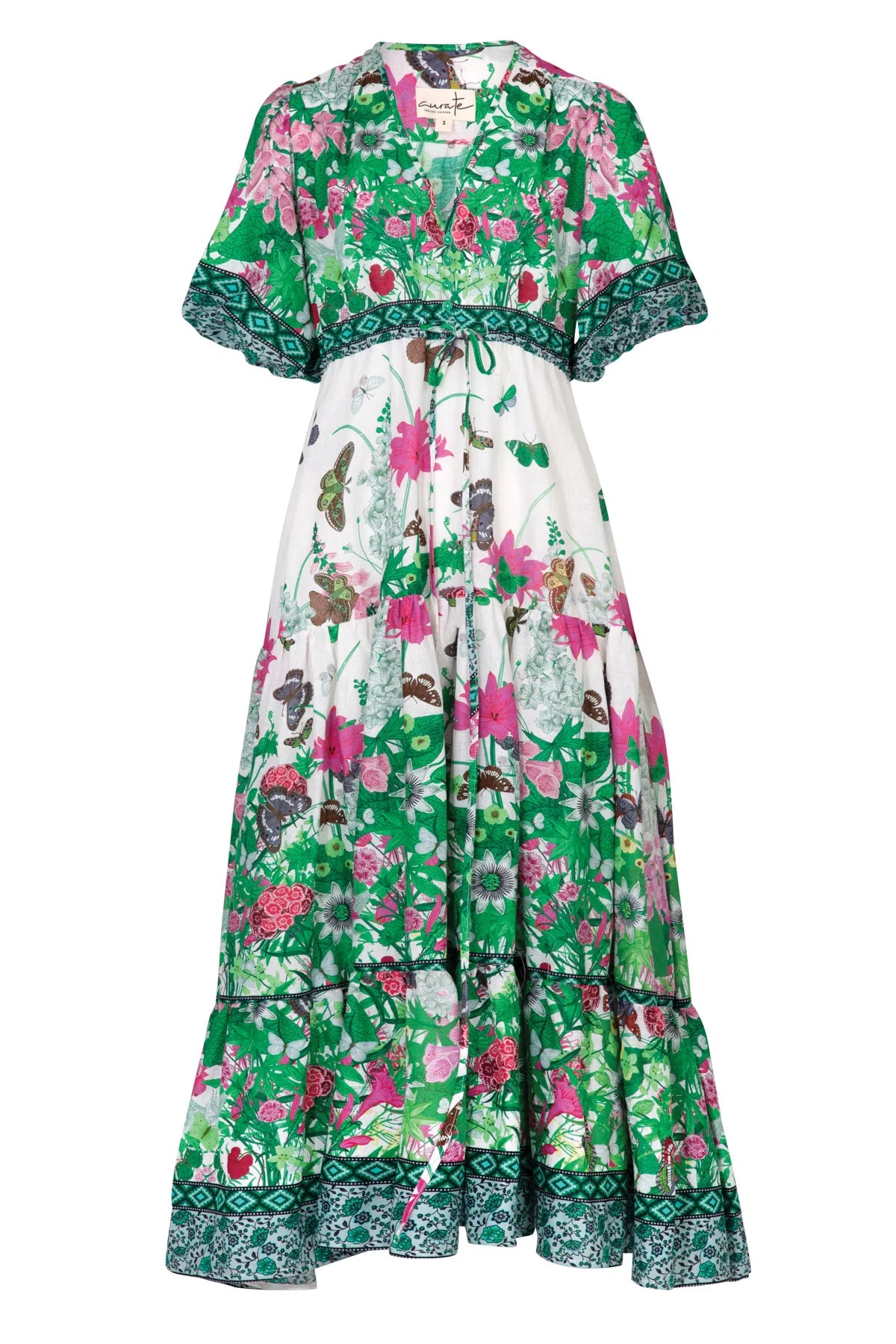 CURATE | THINGS I LOVE DRESS - FLORAL BORDER