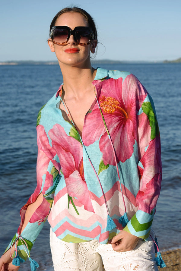 CURATE | ALWAYS WITHIN REACH TOP - BLUE