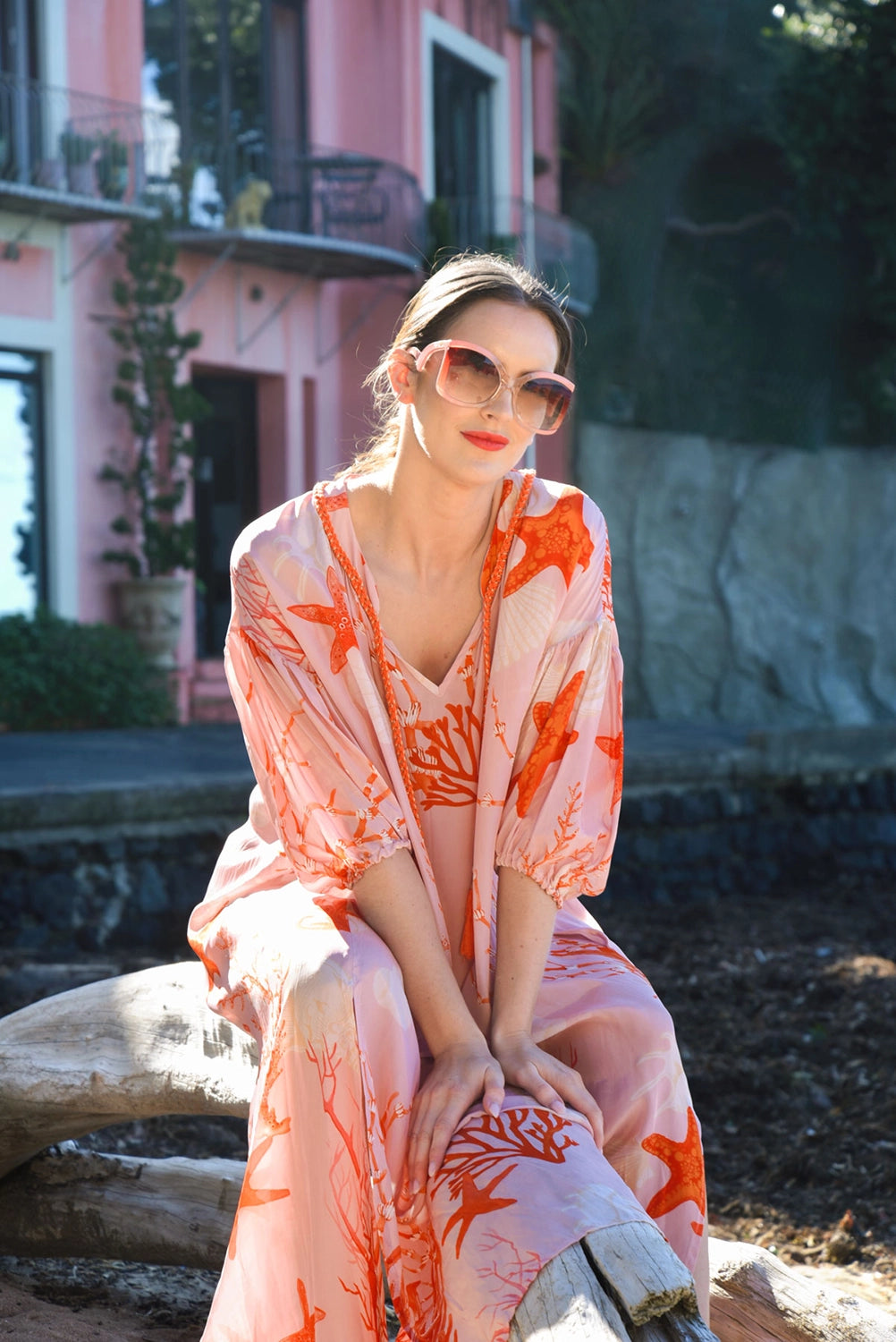 CURATE | CLEAN SWEEP DRESS - PINK SHELLS