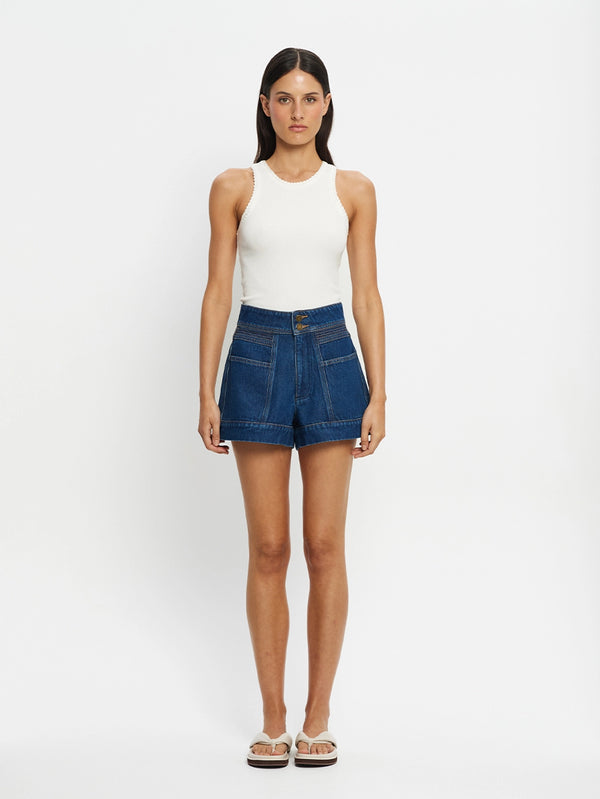 KIVARI | Cameron Denim Short - Indigo Blue