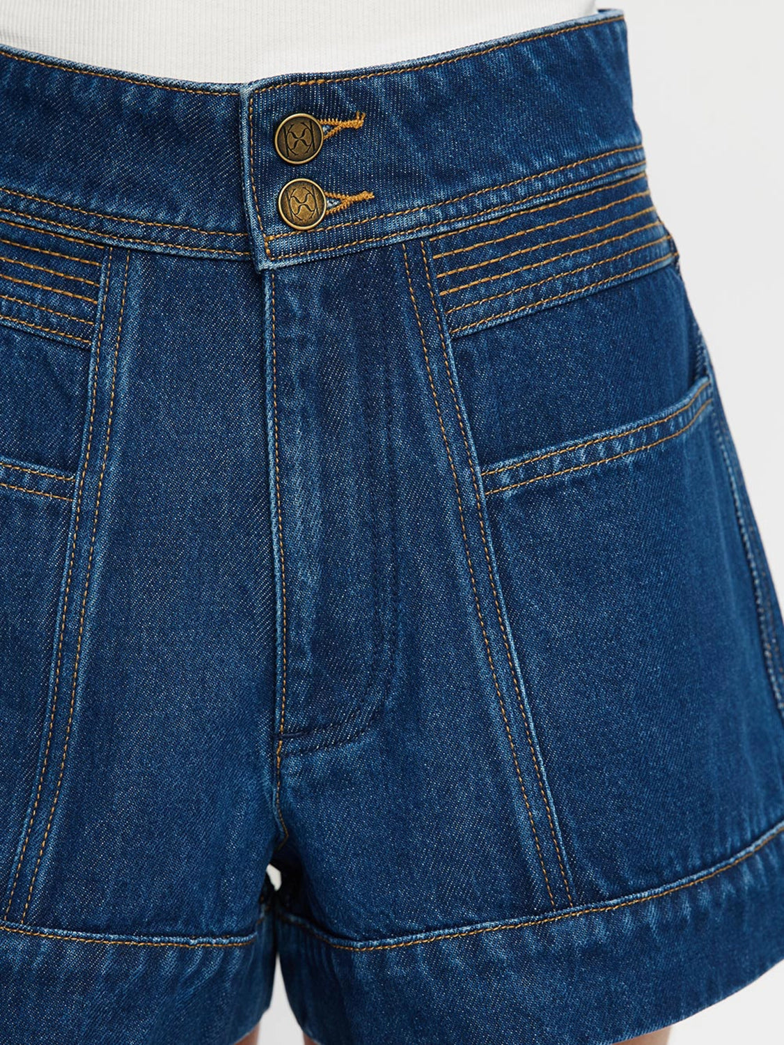 KIVARI | Cameron Denim Short - Indigo Blue