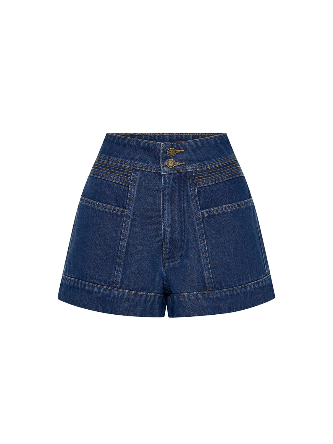 KIVARI | Cameron Denim Short - Indigo Blue