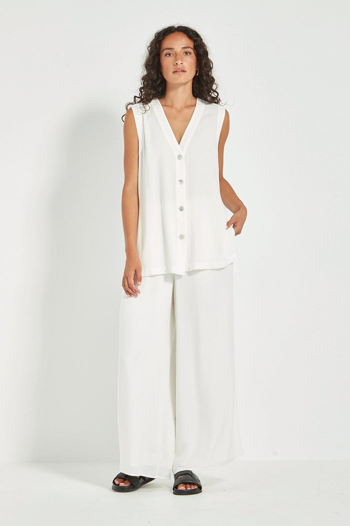 VERGE | CAYMAN VEST - WHITE