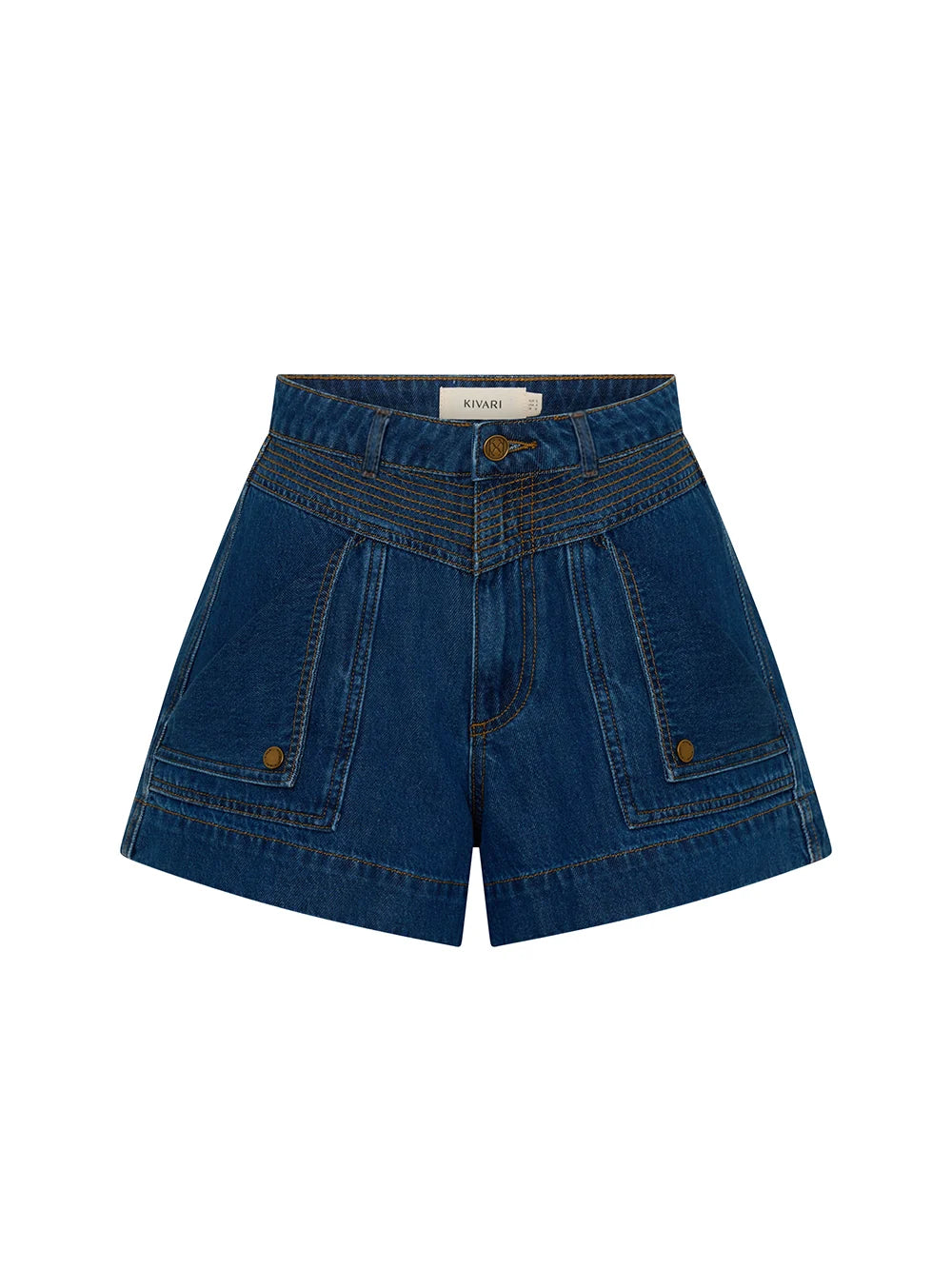 KIVARI | Celene Denim Short - Indigo
