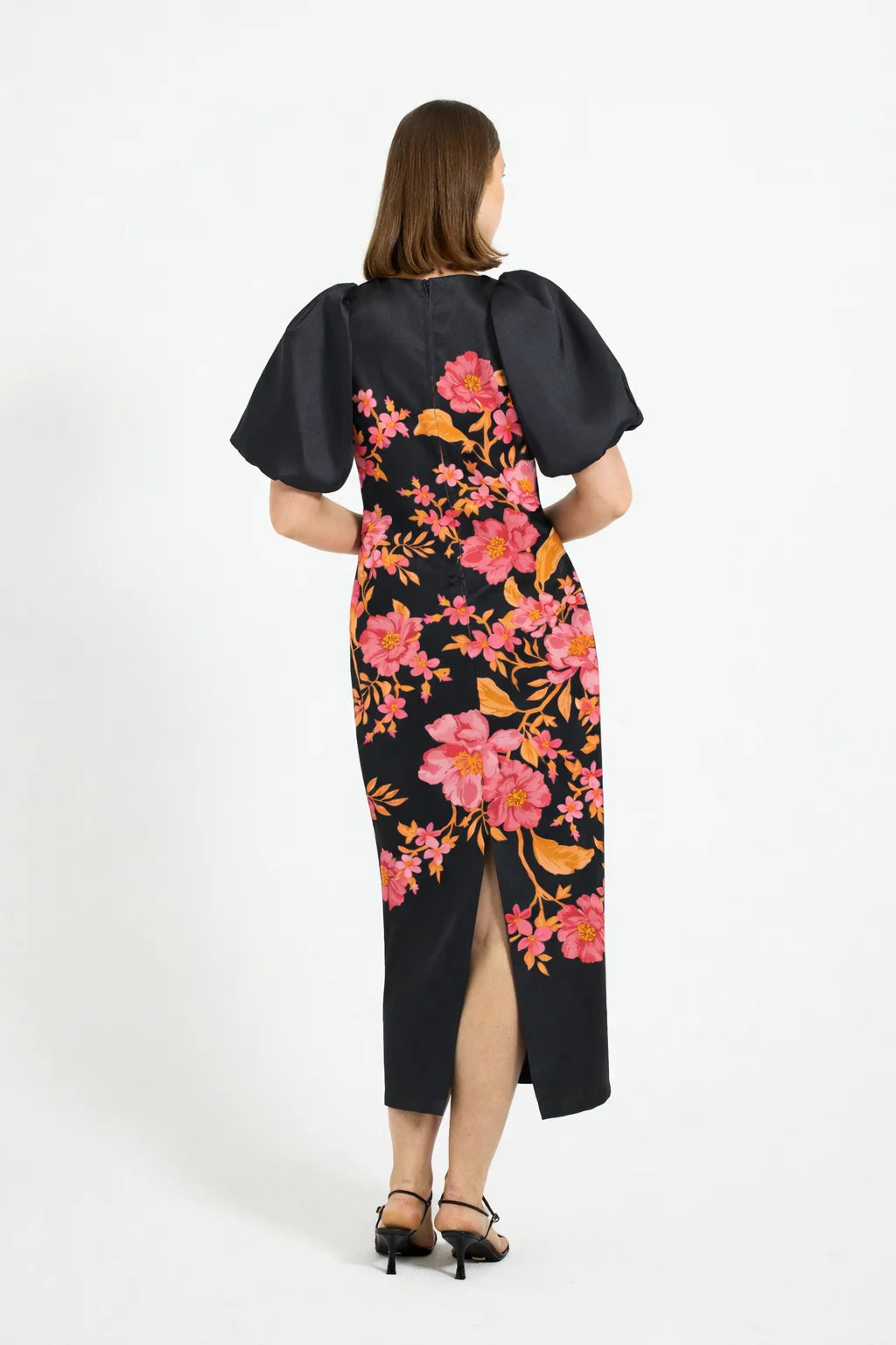 Pasduchas | Juliette Sleeve Midi - Black Floral