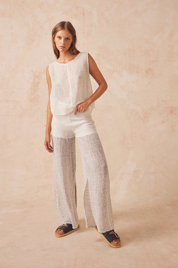 Estilo Emporio | Cora Top - Rete Panna