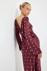 Pasduchas | Rowan Sleeve Midi - Cherry/Pink Spot