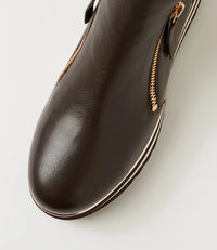 Django & Juliette | Evol Choc Milk Leather Ankle Boots