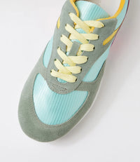 Django & Juliette | Zoya Bright Fabric Lace Up Flats