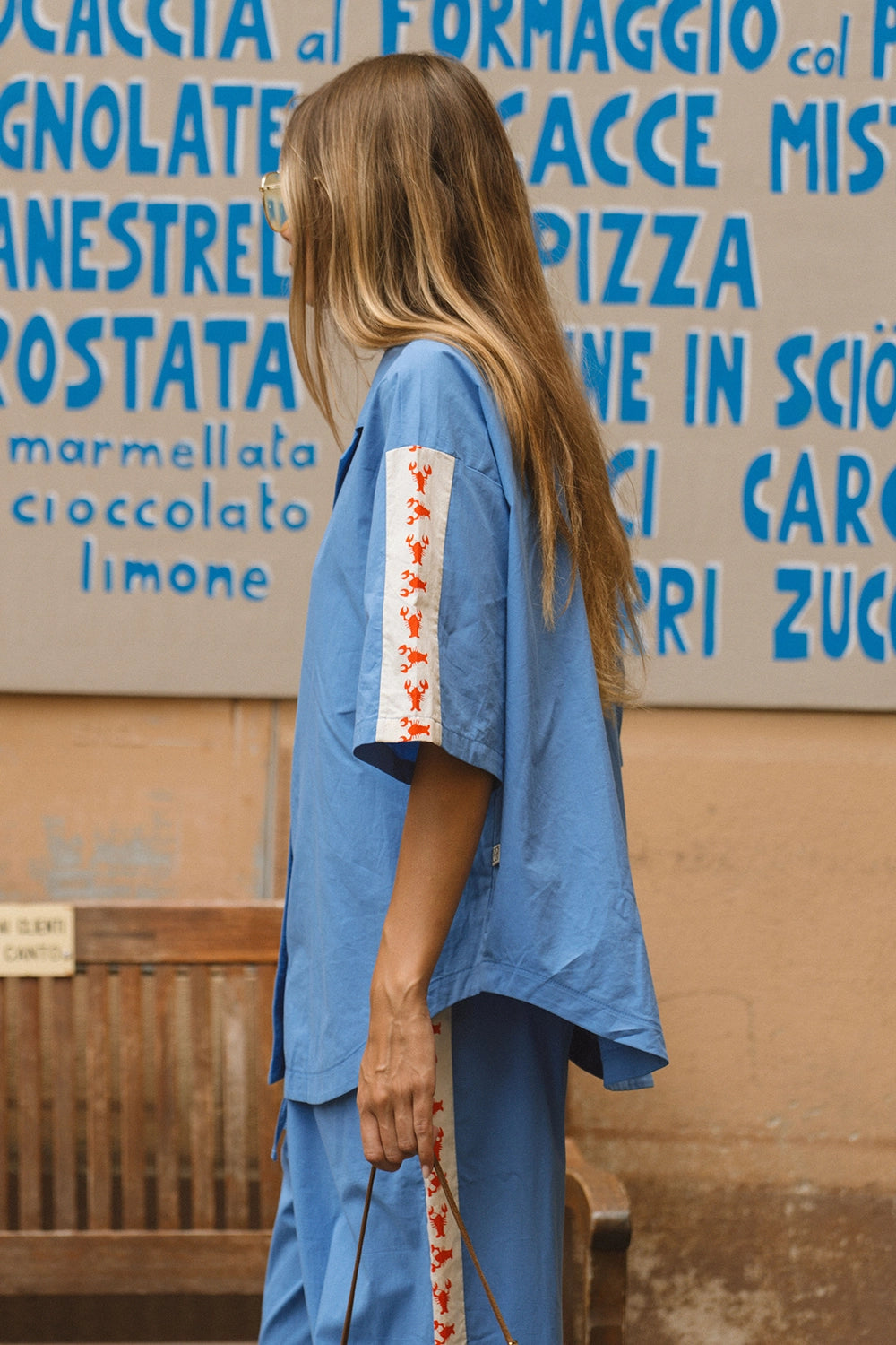 Araminta James | Lobster Shirt - French Blue