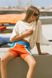 Araminta James | Lobster Oversized Tee - Natural