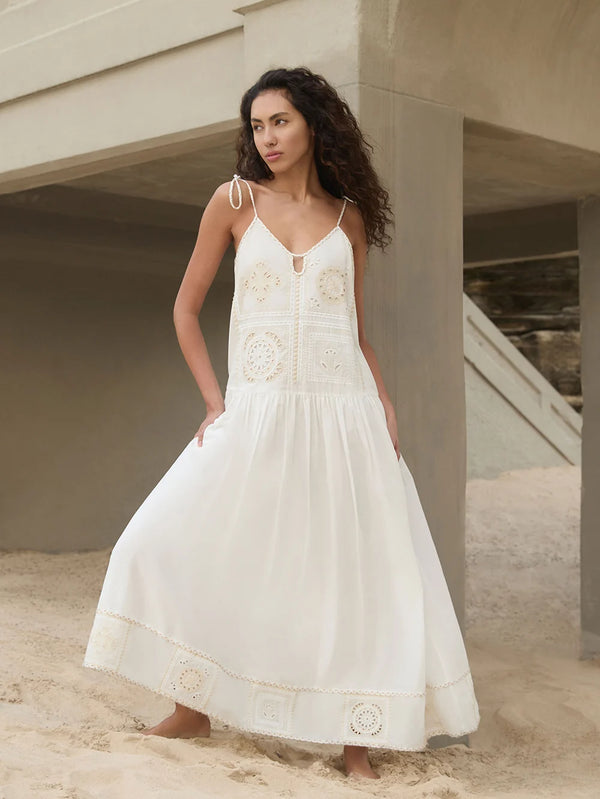 KIVARI | Delfie Maxi Dress - Ivory