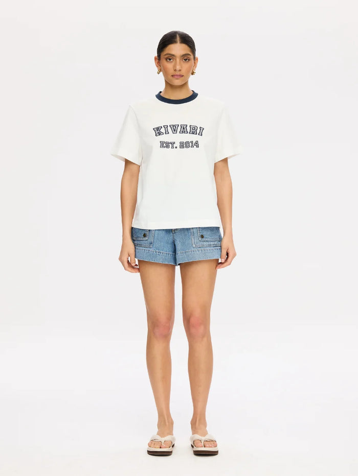KIVARI | Kivari Tee - Ivory Navy