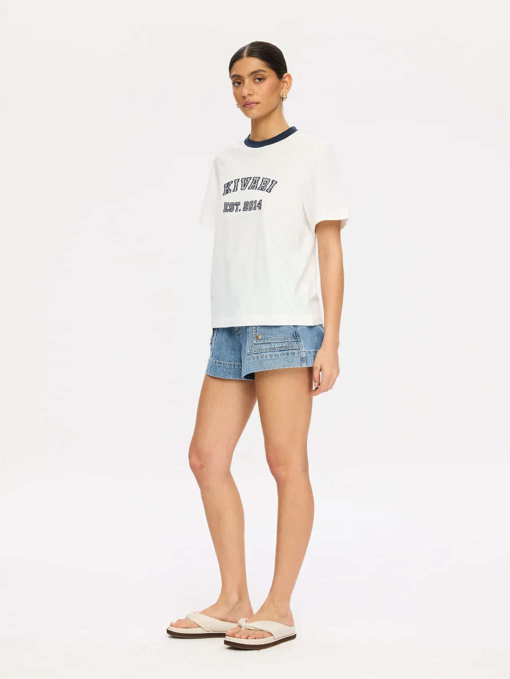 KIVARI | Kivari Tee - Ivory Navy