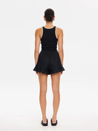 KIVARI | Tallulah Spliced Tank - Black Cream