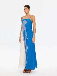 KIVARI | Fleur Maxi Dress - Blue Ivory