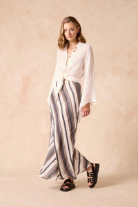 Estilo Emporio | Element Skirt - Dark Chocolate Stripe