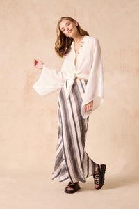 Estilo Emporio | Element Skirt - Dark Chocolate Stripe