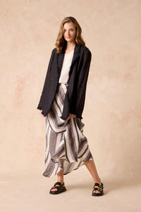 Estilo Emporio | Element Skirt - Dark Chocolate Stripe