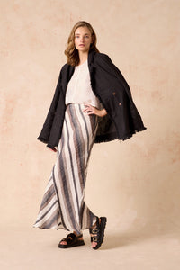 Estilo Emporio | Element Skirt - Dark Chocolate Stripe