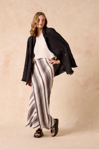 Estilo Emporio | Element Skirt - Dark Chocolate Stripe