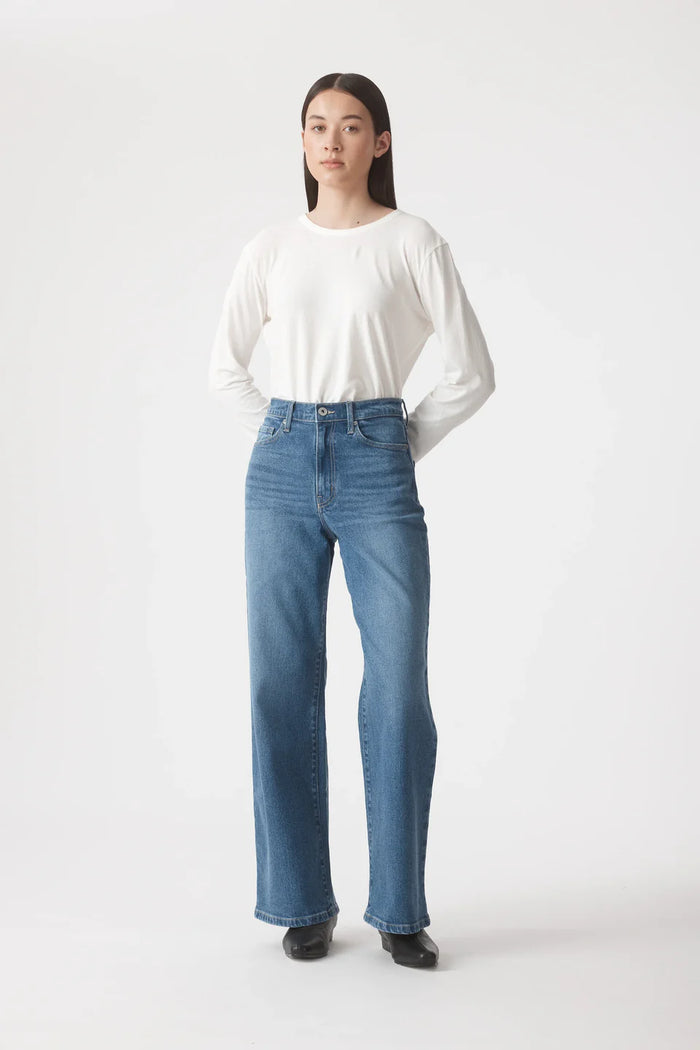 Outland Denim | Ellie High Wide Jean 32 - Liberty