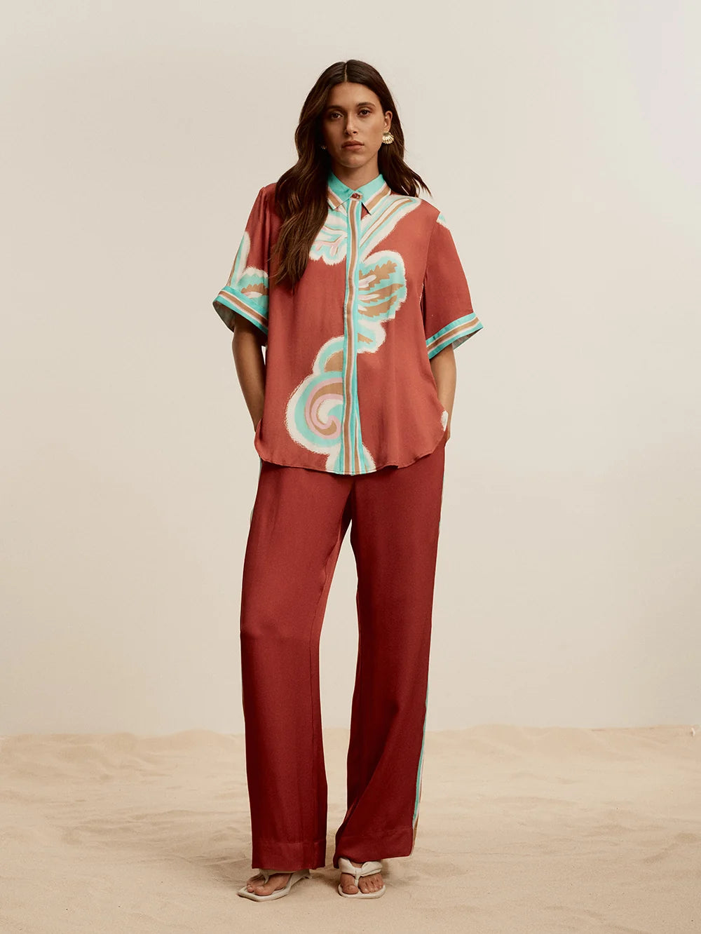 KIVARI | Enzo Pant - Maroon