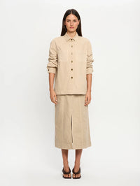 KIVARI | Evie Denim Shirt - Sand