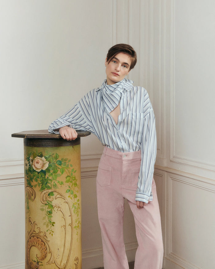 THE NEW SOCIETY | INES WOMAN PANT - ROSE
