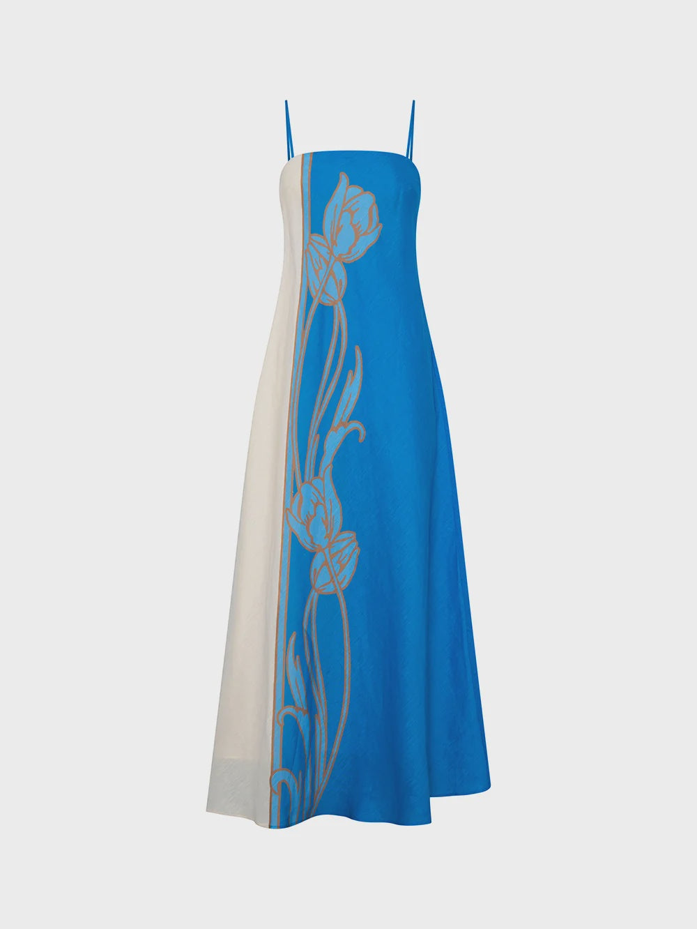 KIVARI | Fleur Maxi Dress - Blue Ivory