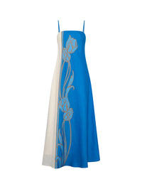 KIVARI | Fleur Maxi Dress - Blue Ivory