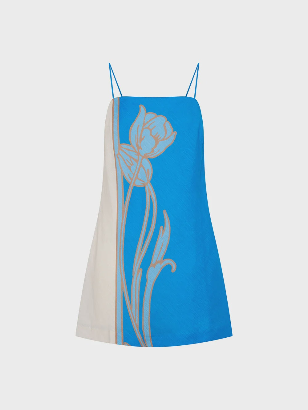 KIVARI | Fleur Mini Dress - Blue Ivory