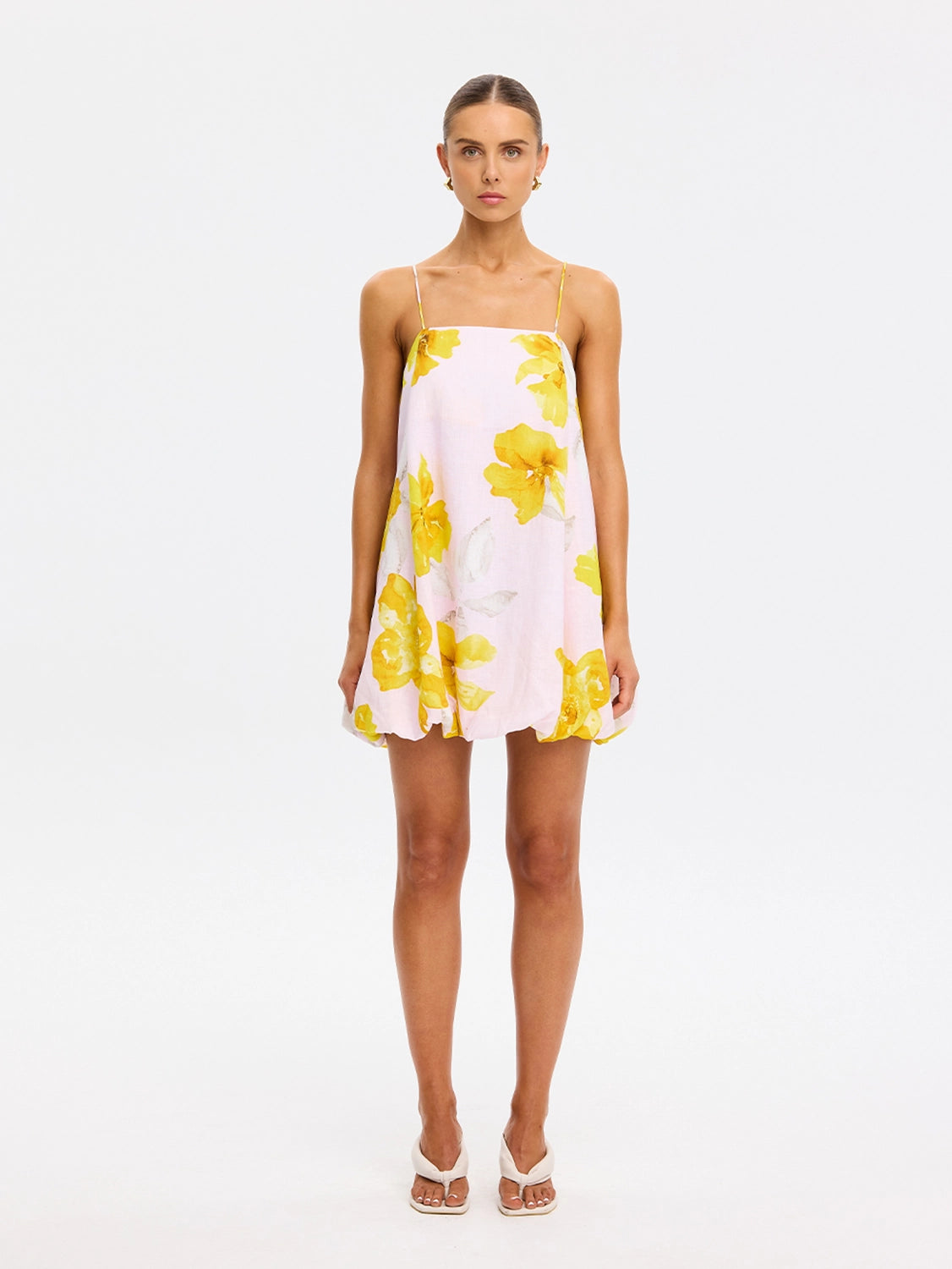 KIVARI | Francine Bubble Mini Dress - Pink Yellow