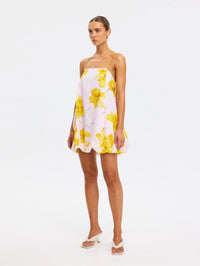 KIVARI | Francine Bubble Mini Dress - Pink Yellow