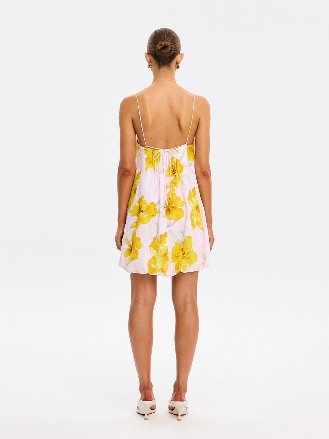 KIVARI | Francine Bubble Mini Dress - Pink Yellow