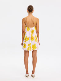 KIVARI | Francine Bubble Mini Dress - Pink Yellow