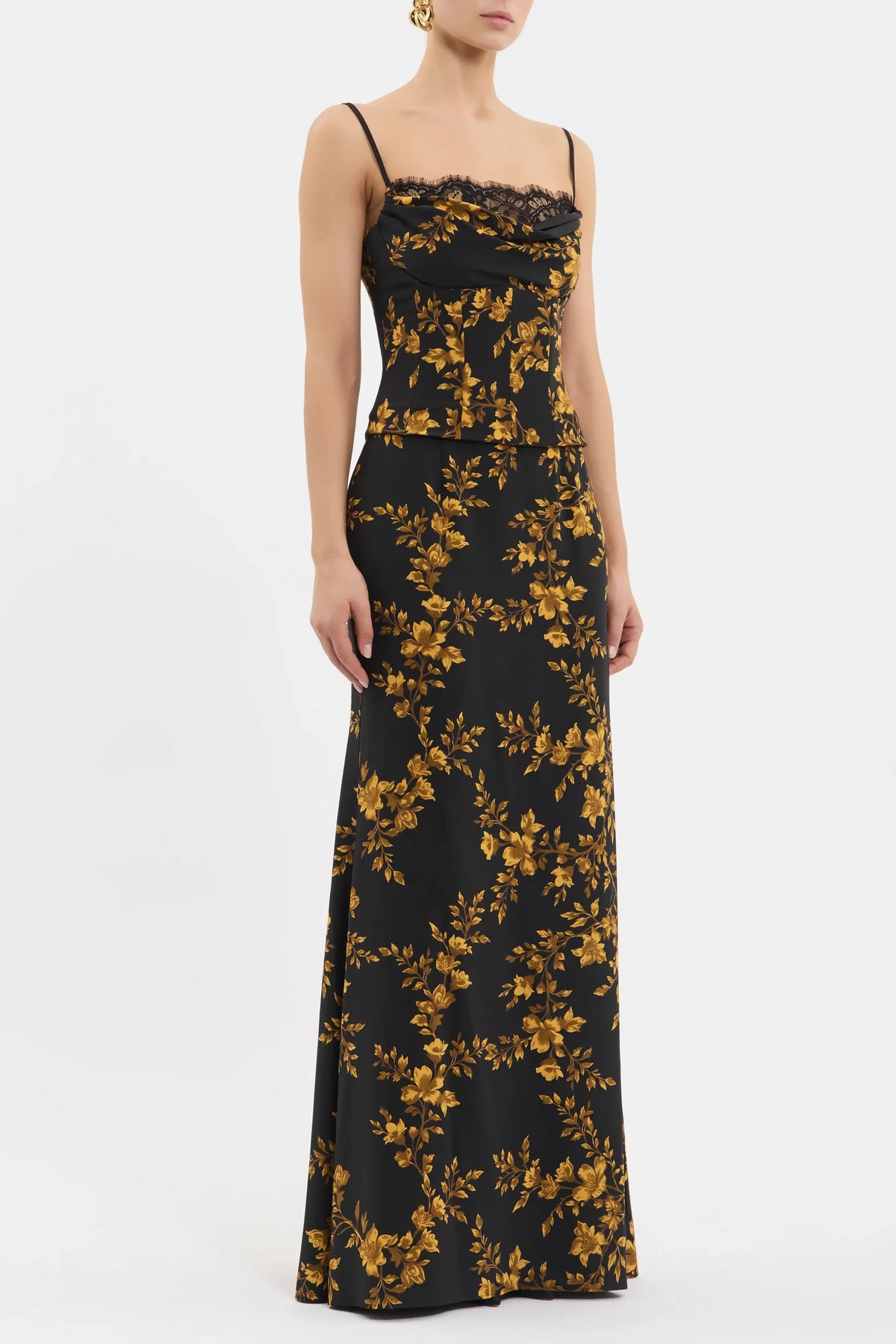 REBECCA VALLANCE | GILDED FLORAL MAXI - GILDED FLORAL