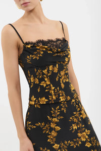 REBECCA VALLANCE | GILDED FLORAL MAXI - GILDED FLORAL