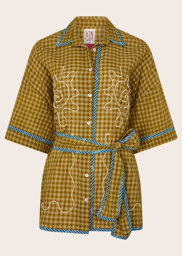 Kinga Csilla | Hulia Check Token Shirt