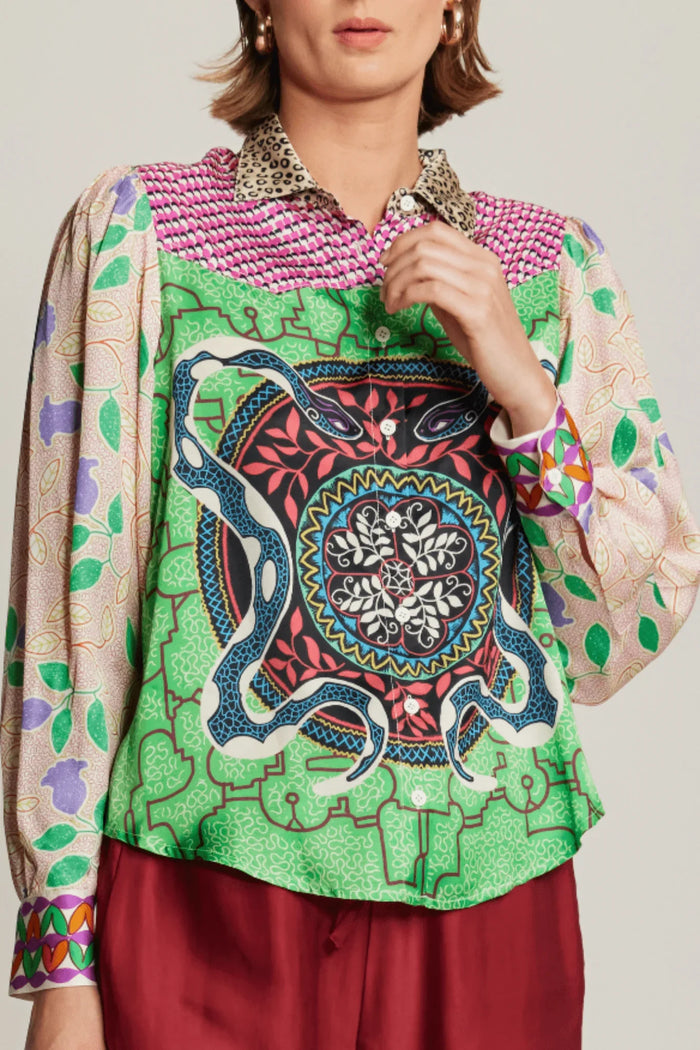 ME369 | Grace Cropped Shirt - Shipibo 225L31329