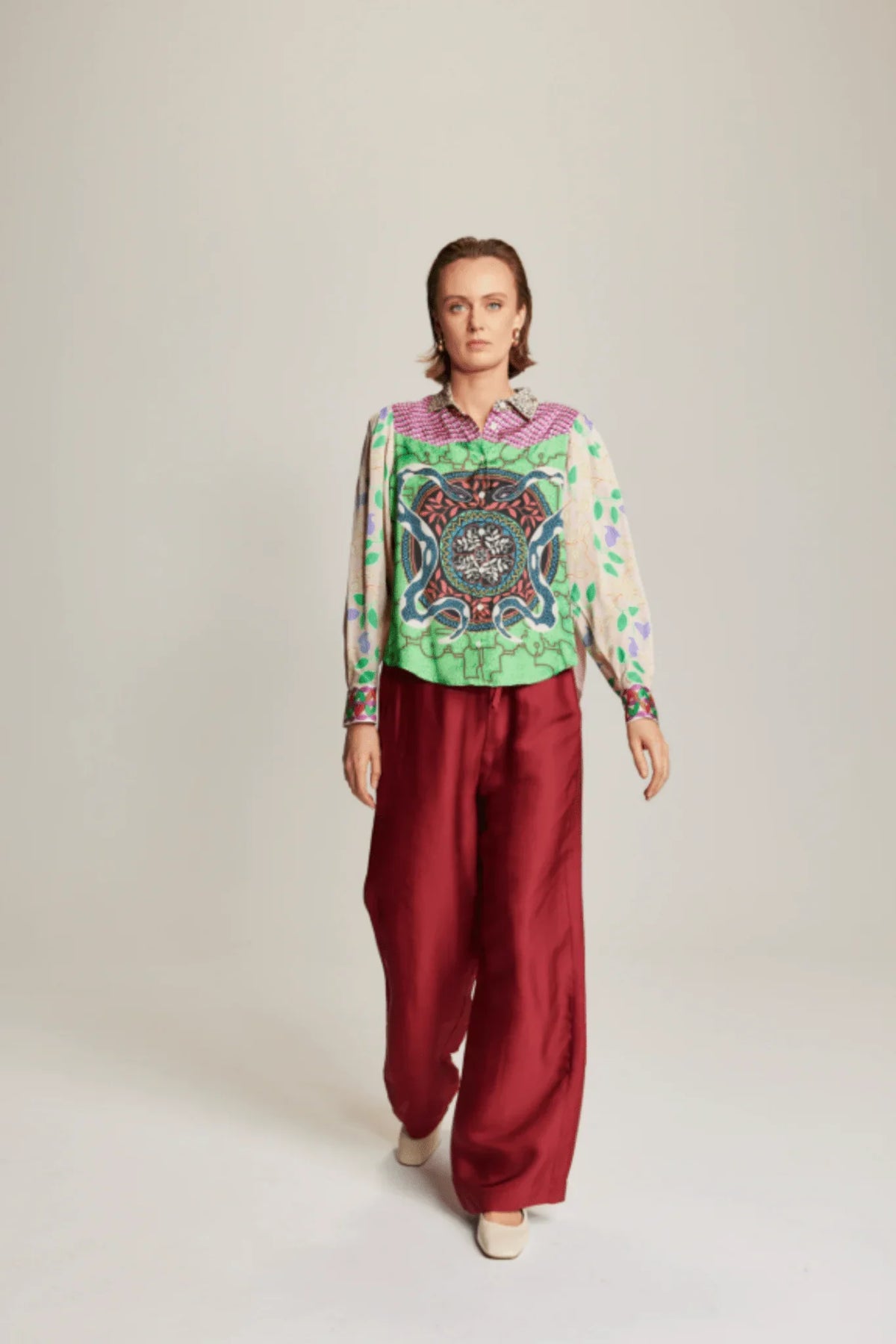 ME369 | Grace Cropped Shirt - Shipibo 225L31329
