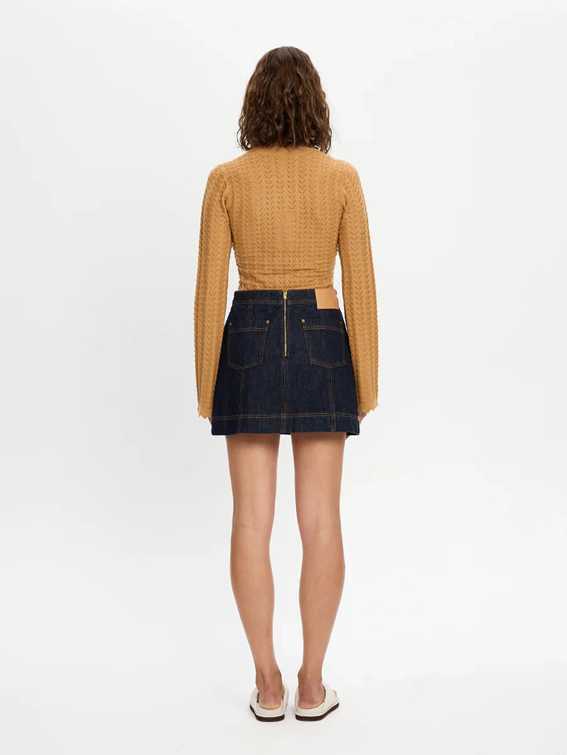 KIVARI | Immy Denim Mini Skirt - Raw Indigo