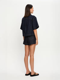 KIVARI | Immy Denim Top - Raw Indigo