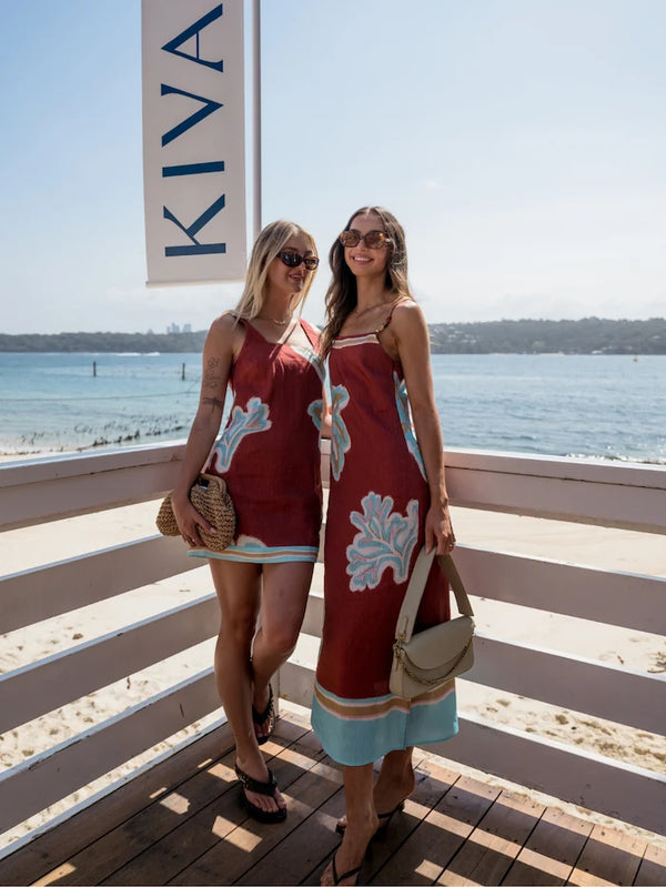 KIVARI | Enzo Mini Dress - Maroon